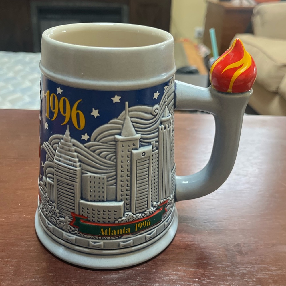 Vintage 1996 Atlanta Olympic Games Budweiser Beer Stein